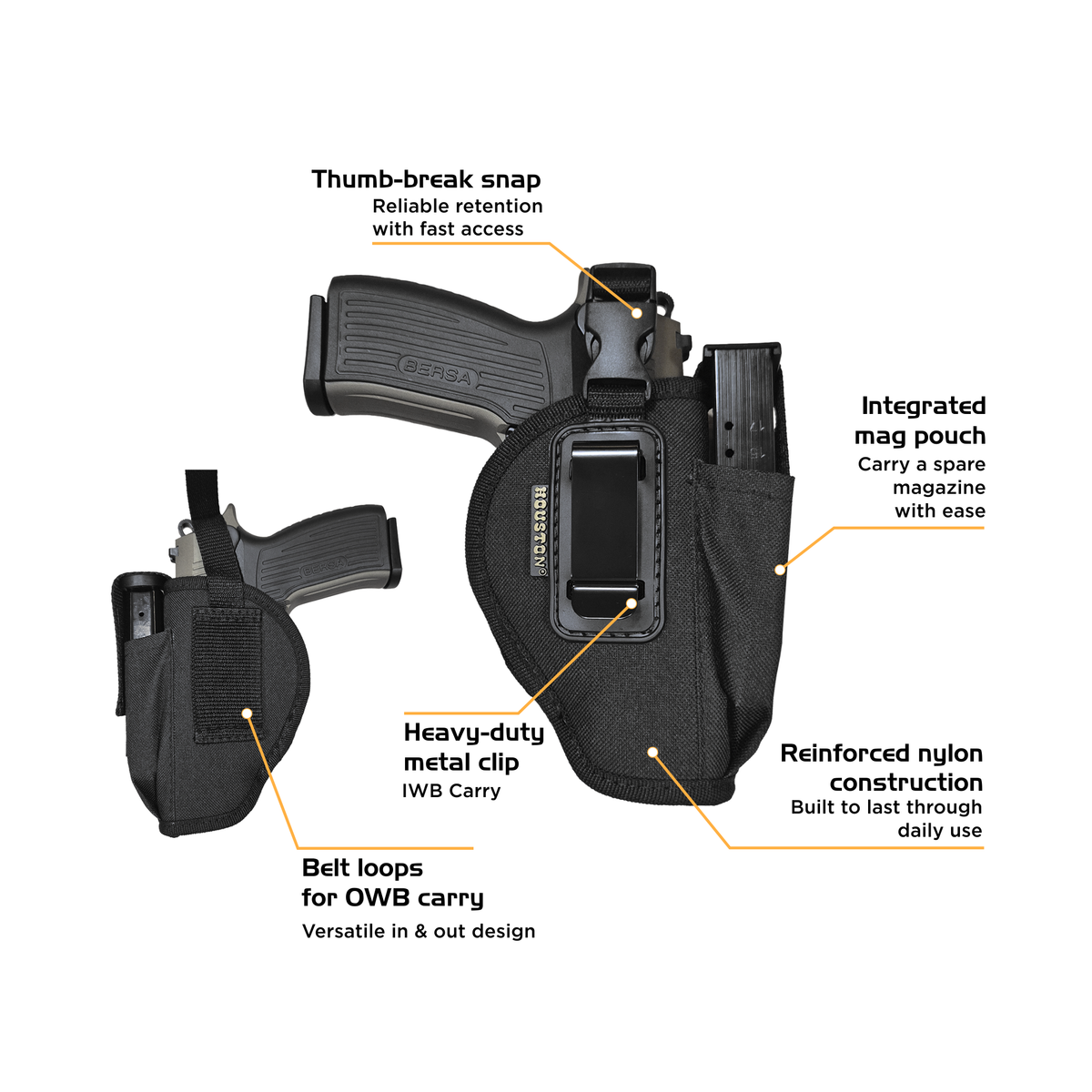 IN&OUT Holster w/ Mag Pouch and Snap