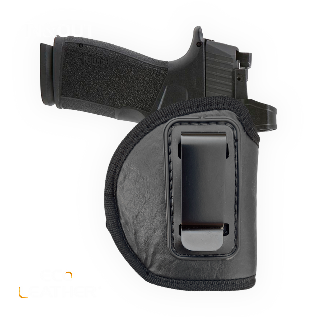Eco-Leather 4-in-1 Concealed Carry Holster – IWB OWB Cross-Draw