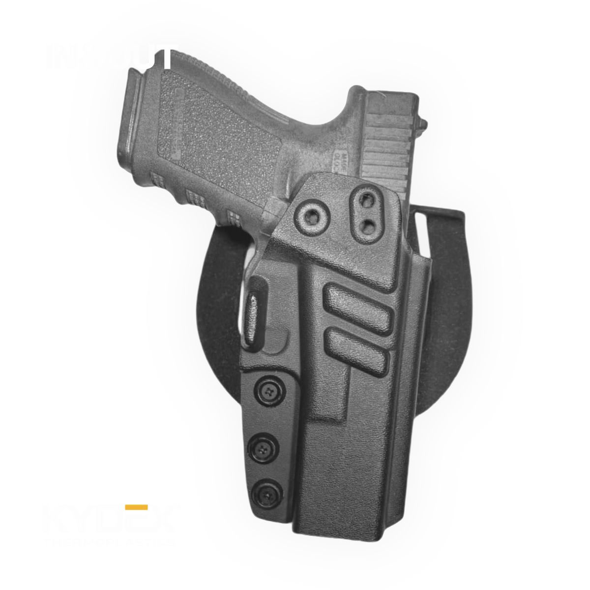 KYDEX IWB/OWB Holster with Paddle & Clip – Right Hand
