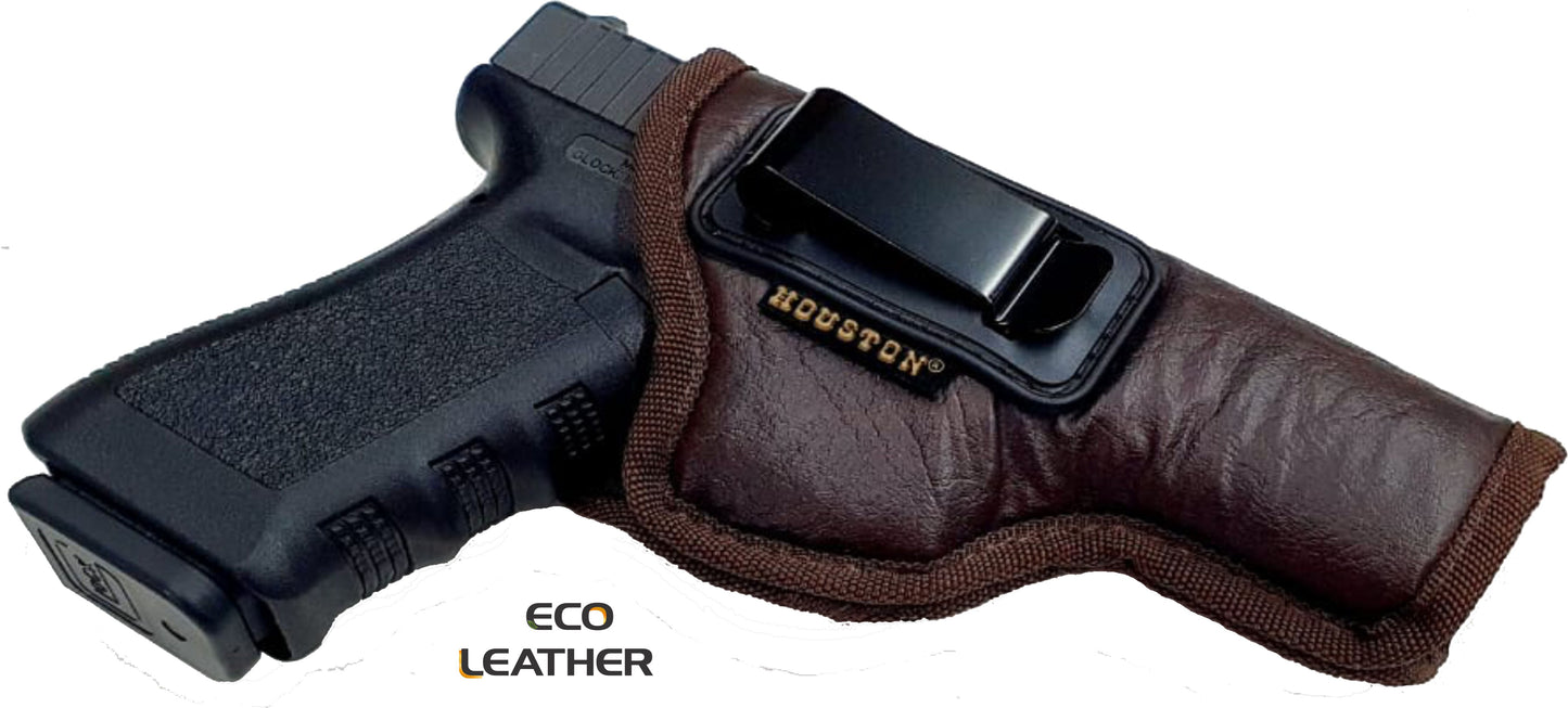 ECO- LEATHER Brown Holster IWB with metal clip