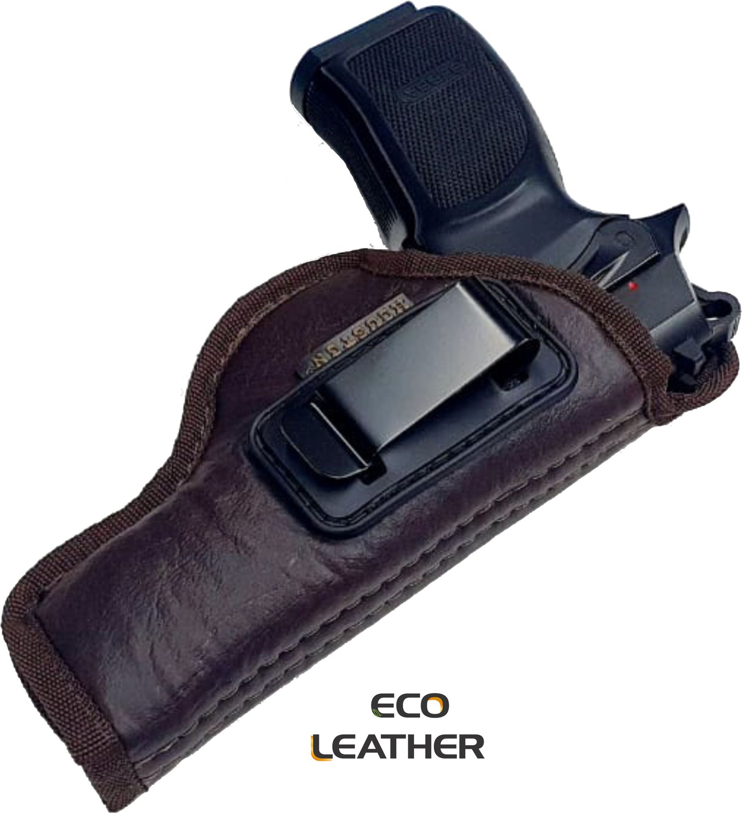 ECO- LEATHER Brown Holster IWB with metal clip