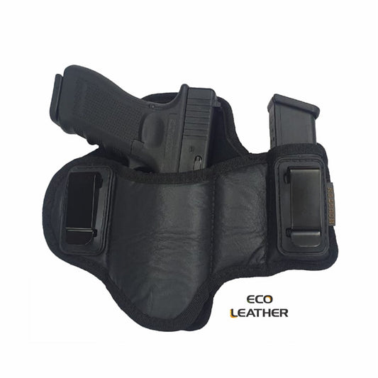 ECO-LEATHER- IWH Dual Clip w/Mag Holder