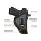 IWB Optics-Ready Holsters - Eco Leather Concealed Carry with Metal Clip