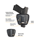ECO-LEATHER IN&OUT Universal Holster w/metal clip