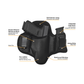 ECO-LEATHER- IWH Dual Clip w/Mag Holder