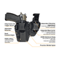 KYDEX Appendix IWB Holster with Mag Holder | Suede-Lined | Glock, SIG P365 XM, Hellcat Pro