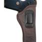 Brown Eco-Leather IWB Holster – Suede-Lined, Metal Clip, Pistols & Revolvers, Right & Left Hand