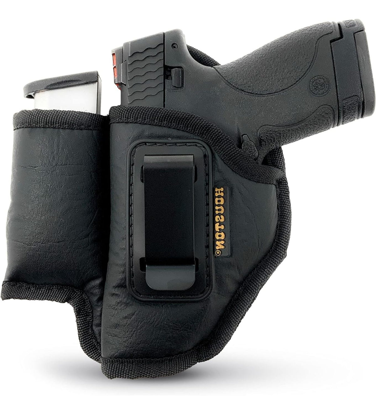 Eco-Leather IWB Holster with Mag Holder – Suede-Lined, Metal Clip, Right & Left Hand