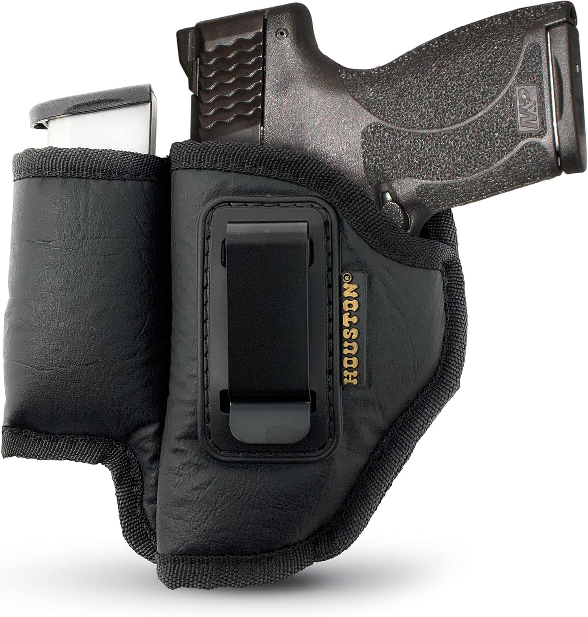 Eco-Leather IWB Holster with Mag Holder – Suede-Lined, Metal Clip, Right & Left Hand