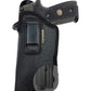 Eco-Leather Optic Cut IWB Holster with Laser – Suede-Lined, Metal Clip, Right & Left Hand