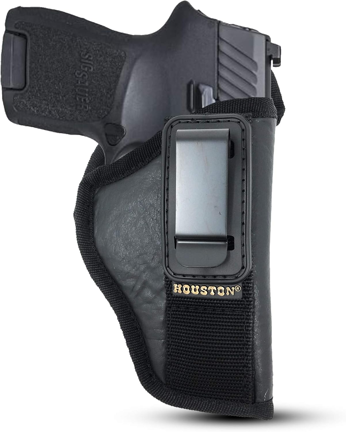 Eco-Leather Tuckable IWB Holster with Metal Clip – Pistols & Revolvers, Right & Left Hand