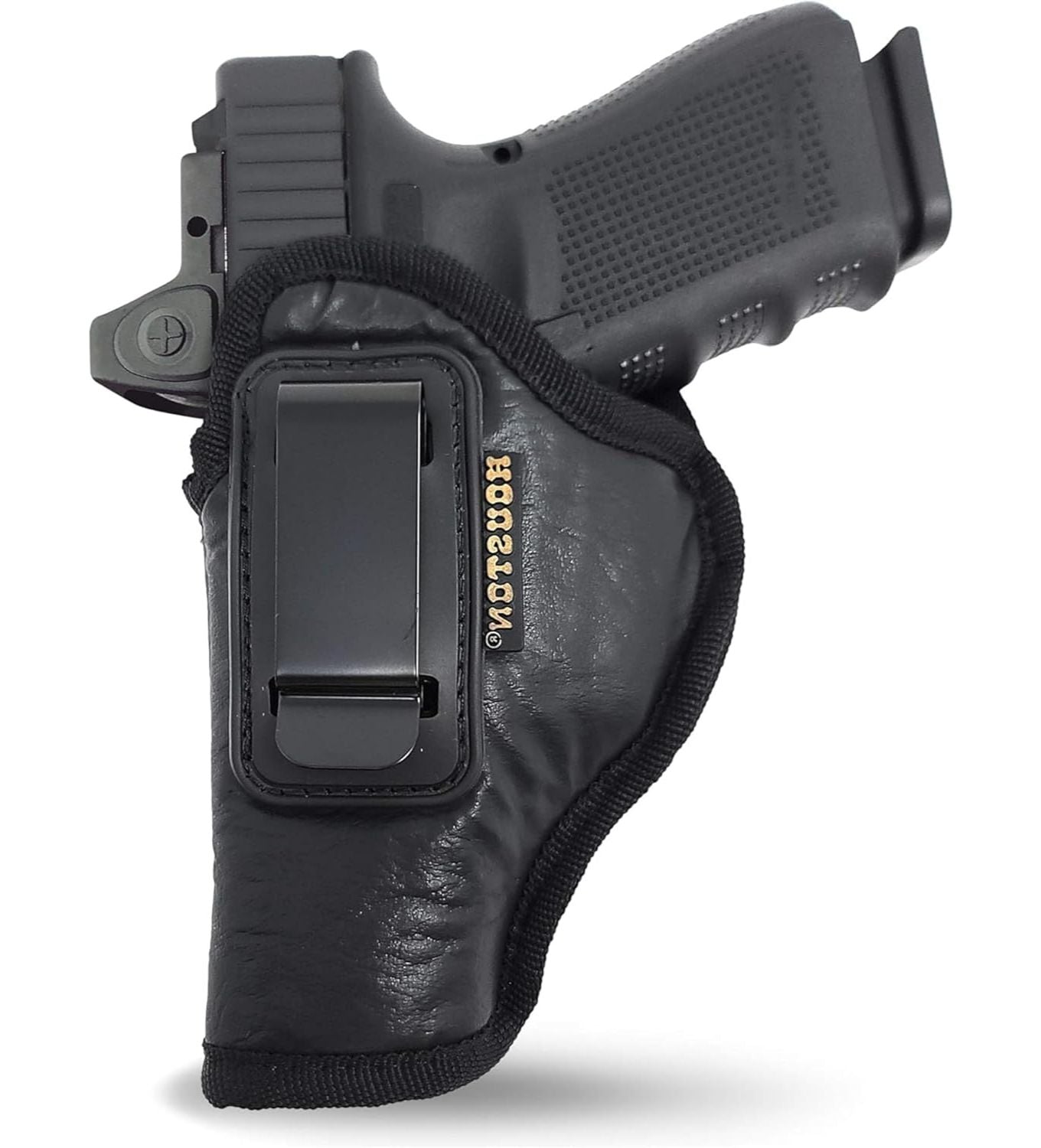IWB Optics-Ready Holsters - Eco Leather Concealed Carry with Metal Clip