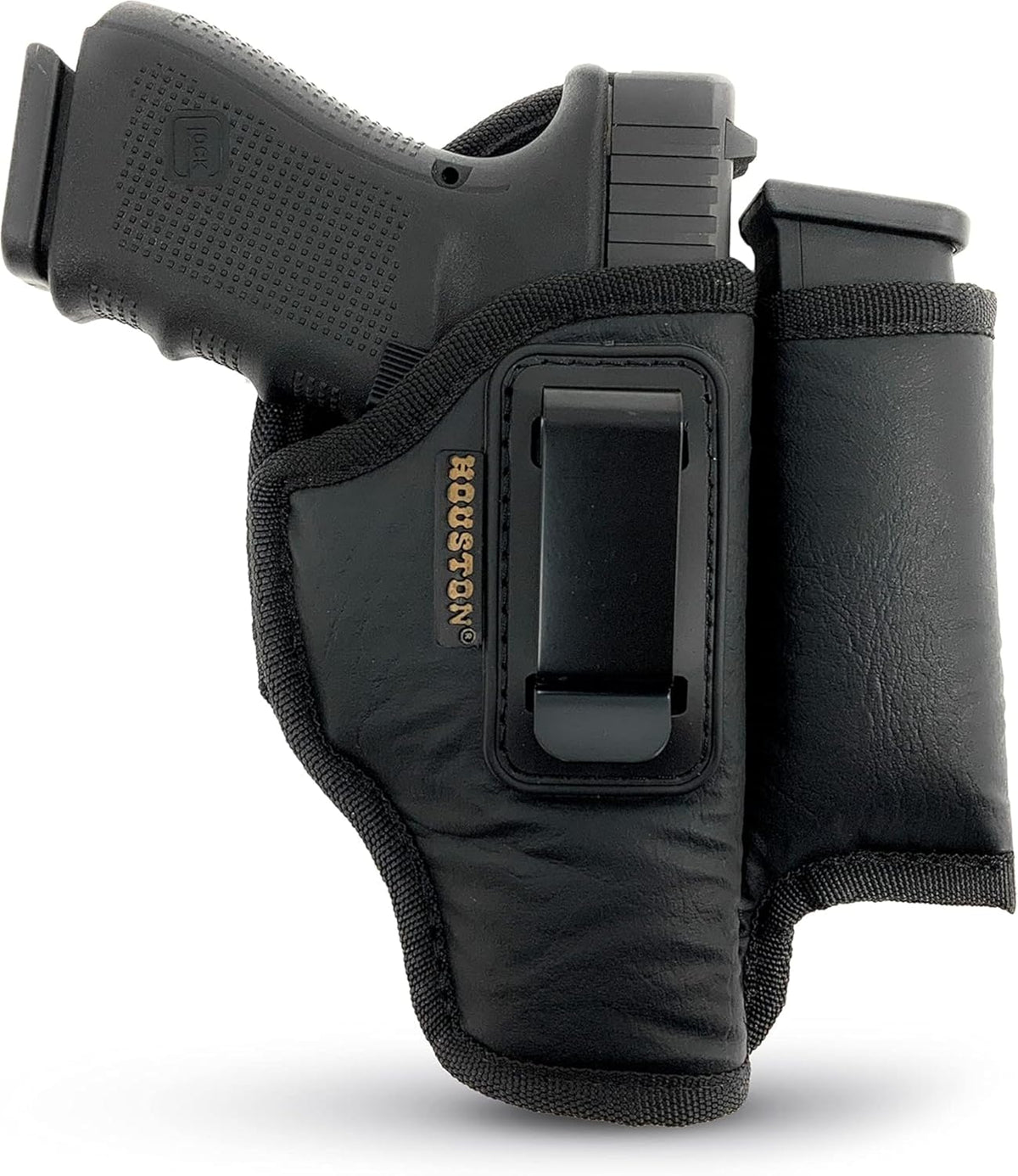 Eco-Leather IWB Holster with Mag Holder – Suede-Lined, Metal Clip, Right & Left Hand