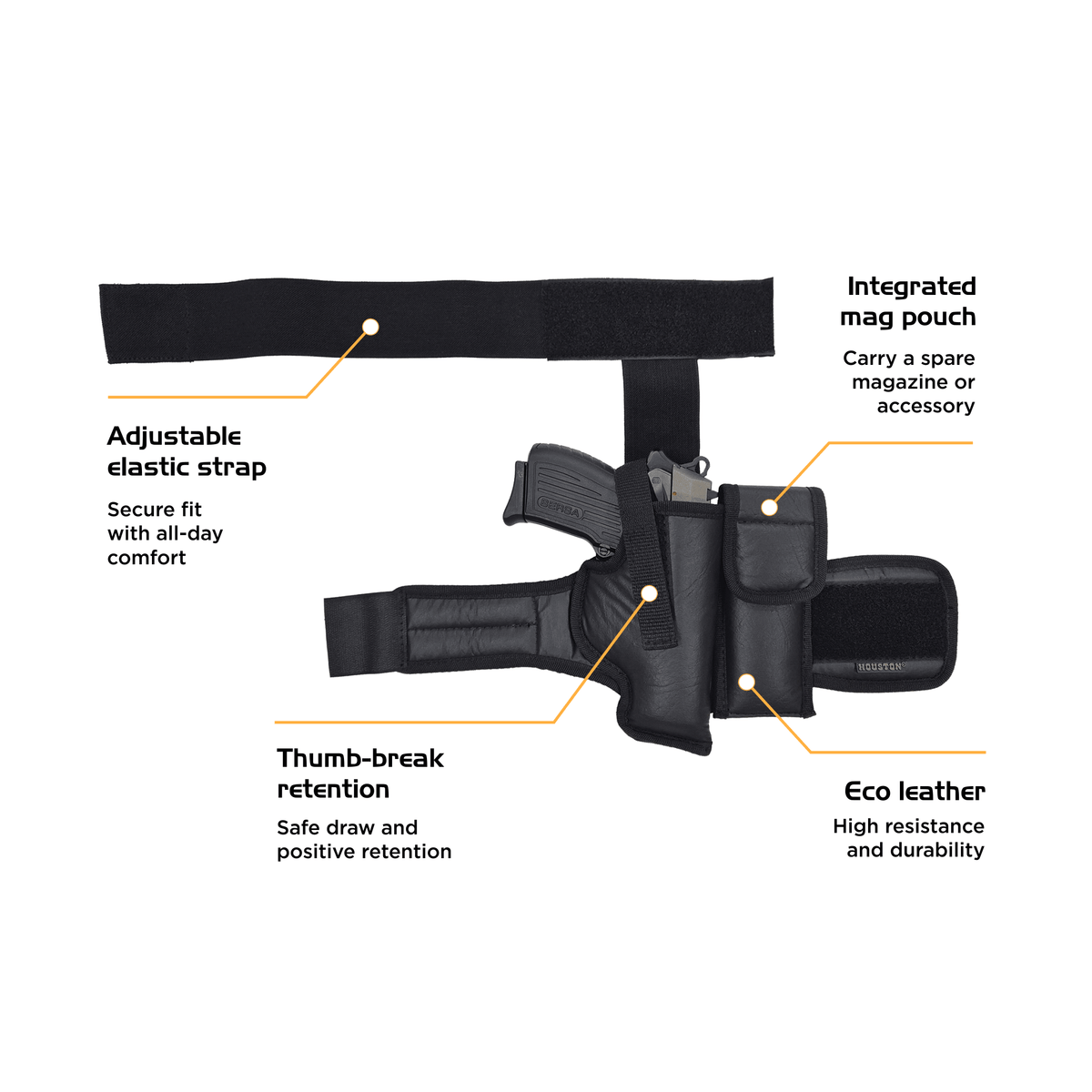 Eco-Leather Ankle Holsters
