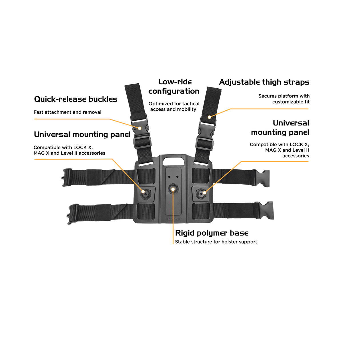 TACTICAL LEG HOLSTER LEVEL II