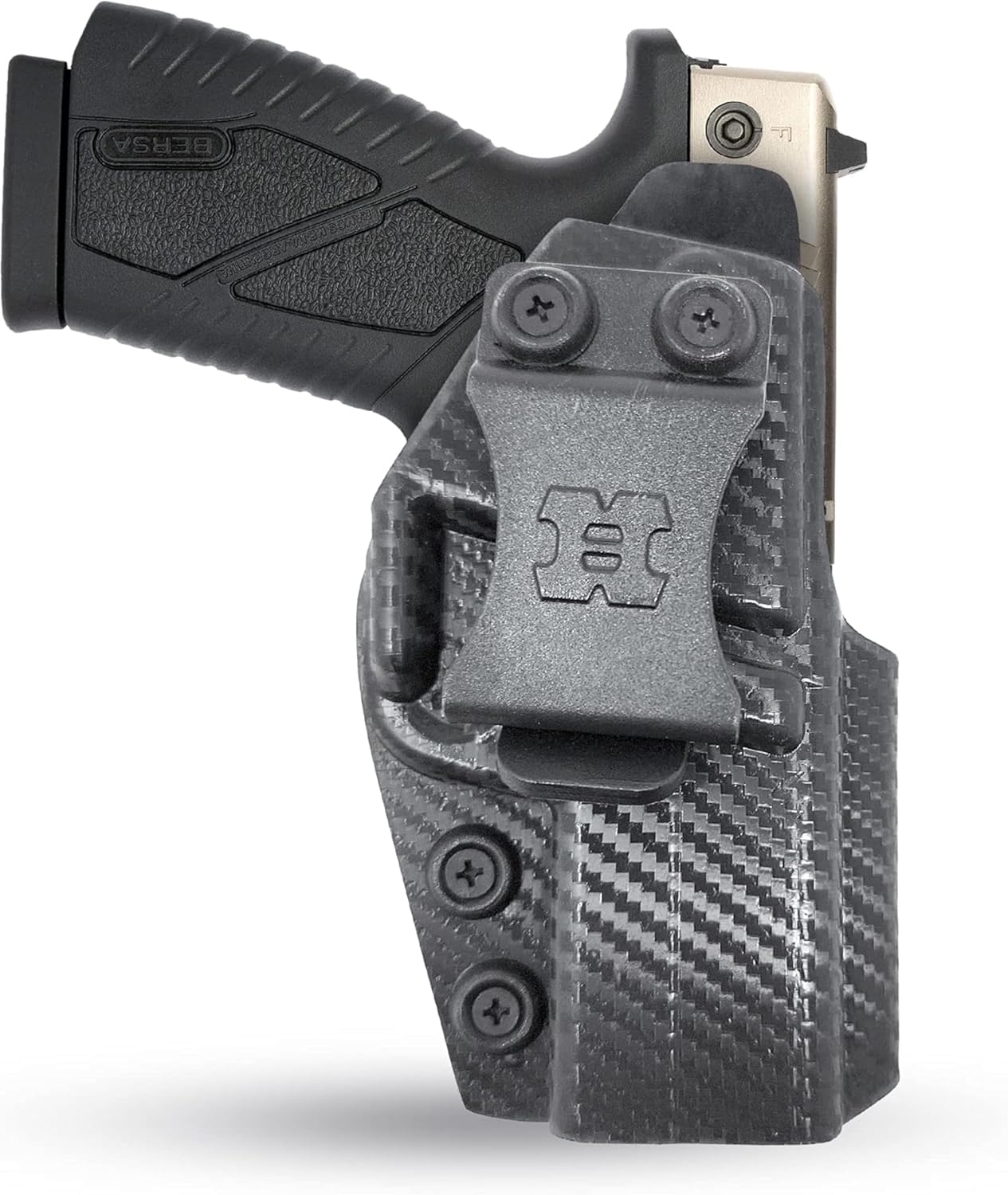 Carbon Fiber KYDEX IWB Holster – Right Hand | Suede-Lined, Adjustable Retention | 90+ Gun Models