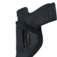IWB Concealed Carry Holster – Eco Leather BLACK Gun Holster with Metal Clip for Glock, S&W & More