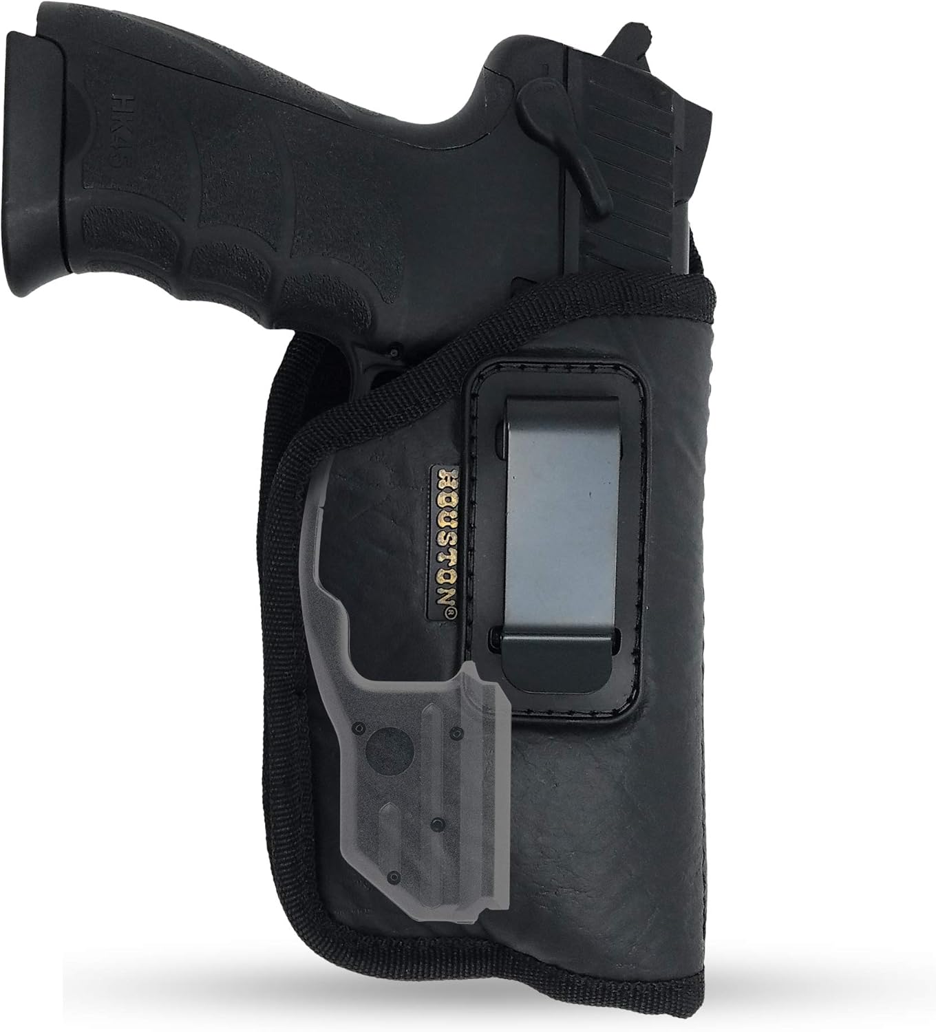 Eco-Leather IWB Holster with Laser – Suede-Lined, Metal Clip, Right & Left Hand