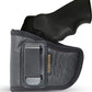 IWB Concealed Carry Holster – Eco Leather BLACK Gun Holster with Metal Clip for Glock, S&W & More