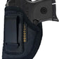 IWB Concealed Carry Holster – Eco Leather BLACK Gun Holster with Metal Clip for Glock, S&W & More