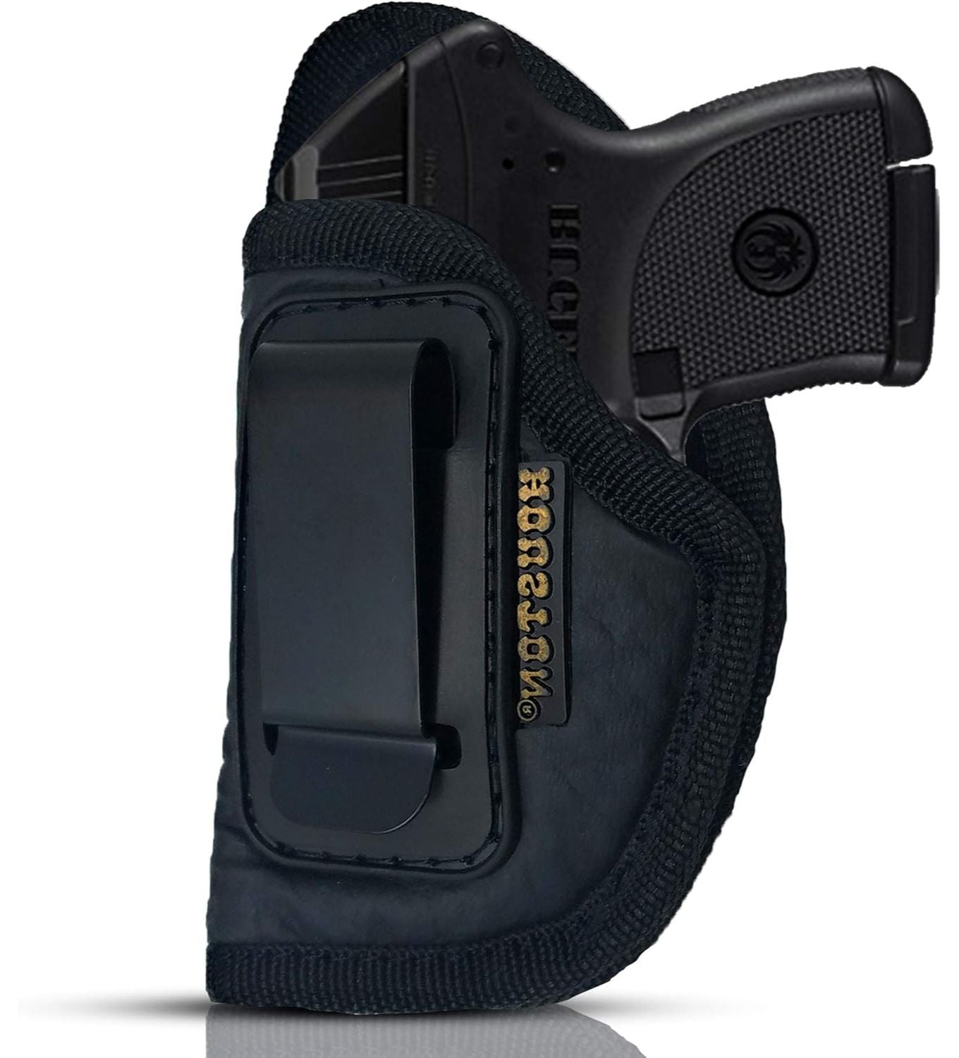 Eco-Leather IWB Holster with Laser – Suede-Lined, Metal Clip, Right & Left Hand