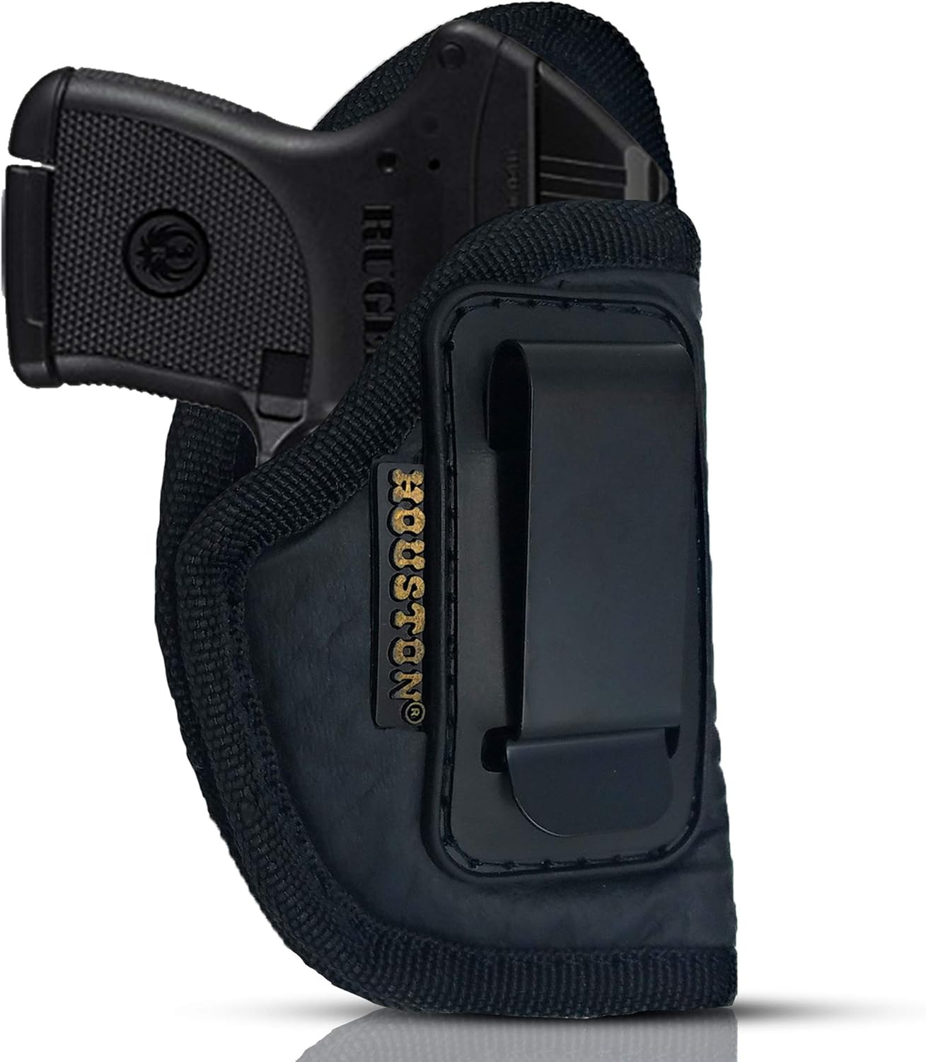 Eco-Leather IWB Holster with Laser – Suede-Lined, Metal Clip, Right & Left Hand