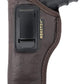 Brown Eco-Leather IWB Holster – Suede-Lined, Metal Clip, Pistols & Revolvers, Right & Left Hand