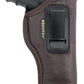 Brown Eco-Leather IWB Holster – Suede-Lined, Metal Clip, Pistols & Revolvers, Right & Left Hand