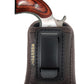 Brown Eco-Leather IWB Holster – Suede-Lined, Metal Clip, Pistols & Revolvers, Right & Left Hand