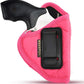 Pink Eco-Leather IWB Holster – Suede-Lined, Metal Clip, Pistols & Revolvers, Right & Left Hand