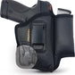 Eco-Leather IWB Holster with Mag Holder & Laser – Suede-Lined, Metal Clip, Right & Left Hand