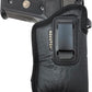 Eco-Leather Optic Cut IWB Holster with Laser – Suede-Lined, Metal Clip, Right & Left Hand