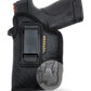 Eco-Leather Optic Cut IWB Holster with Laser – Suede-Lined, Metal Clip, Right & Left Hand