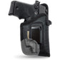 Eco-Leather Optic Cut IWB Holster with Laser – Suede-Lined, Metal Clip, Right & Left Hand
