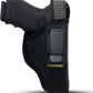 Eco-Leather Tuckable IWB Holster with Metal Clip – Pistols & Revolvers, Right & Left Hand