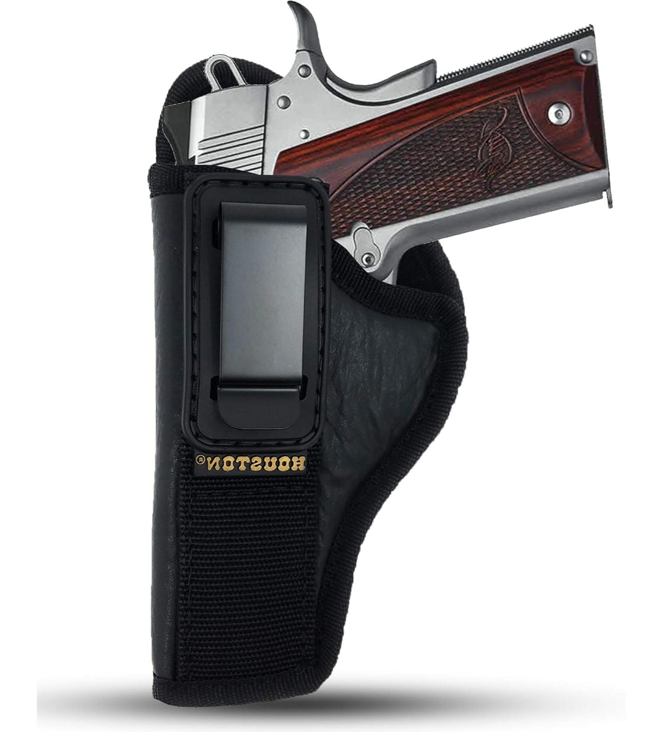 Eco-Leather Tuckable IWB Holster with Metal Clip – Pistols & Revolvers, Right & Left Hand