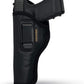 IWB Concealed Carry Holster – Eco Leather BLACK Gun Holster with Metal Clip for Glock, S&W & More
