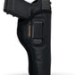 IWB Concealed Carry Holster – Eco Leather BLACK Gun Holster with Metal Clip for Glock, S&W & More