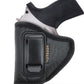IWB Concealed Carry Holster – Eco Leather BLACK Gun Holster with Metal Clip for Glock, S&W & More