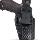 Carbon Fiber KYDEX IWB Holster – Right Hand | Suede-Lined, Adjustable Retention | 90+ Gun Models