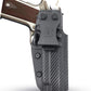 Carbon Fiber KYDEX IWB Holster – Right Hand | Suede-Lined, Adjustable Retention | 90+ Gun Models