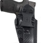Carbon Fiber KYDEX IWB Holster – Right Hand | Suede-Lined, Adjustable Retention | 90+ Gun Models
