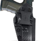 Carbon Fiber KYDEX IWB Holster – Right Hand | Suede-Lined, Adjustable Retention | 90+ Gun Models