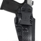 Carbon Fiber KYDEX IWB Holster – Right Hand | Suede-Lined, Adjustable Retention | 90+ Gun Models