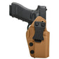 Tan KYDEX IWB Holster – Right Hand | Suede-Lined, Adjustable Retention | 90+ Gun Models
