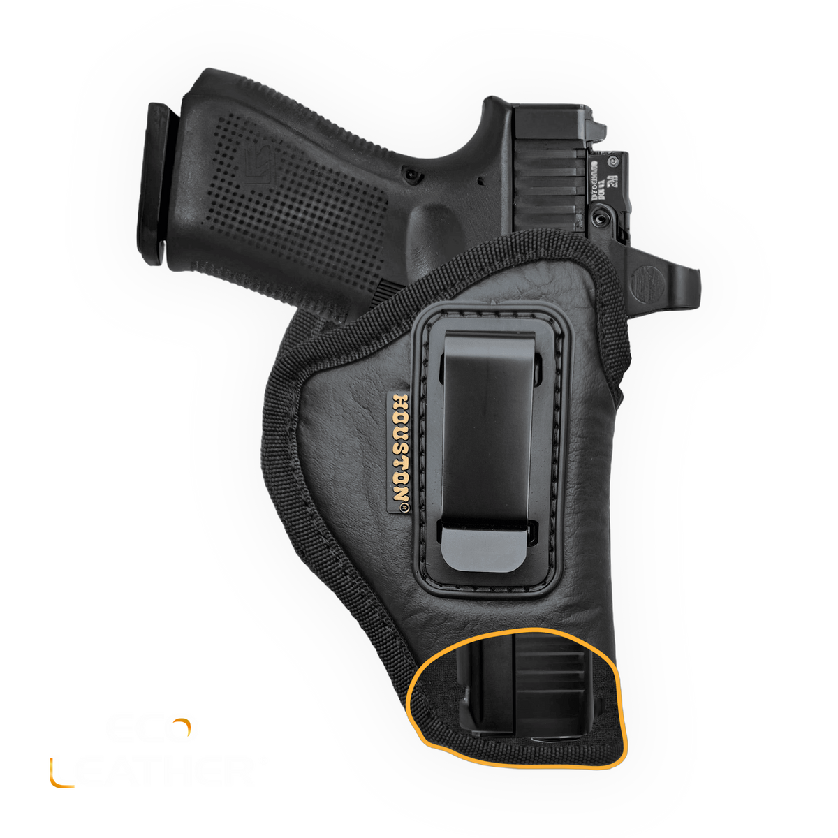 IWB Optics-Ready Holsters - Eco Leather Concealed Carry with Metal Clip