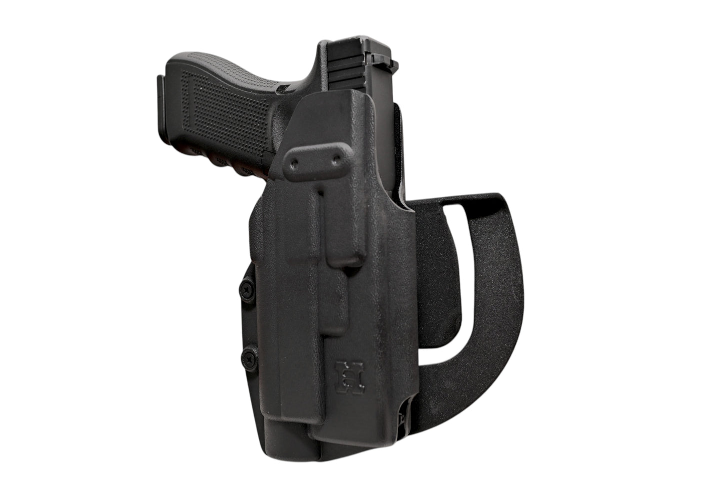 KYDEX IWB/OWB Holster with Weapon Light | Suede-Lined, Adjustable Retention | Right & Left Hand