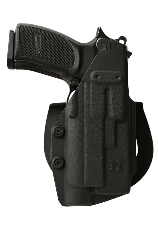 KYDEX IWB/OWB Holster with Weapon Light | Suede-Lined, Adjustable Retention | Right & Left Hand