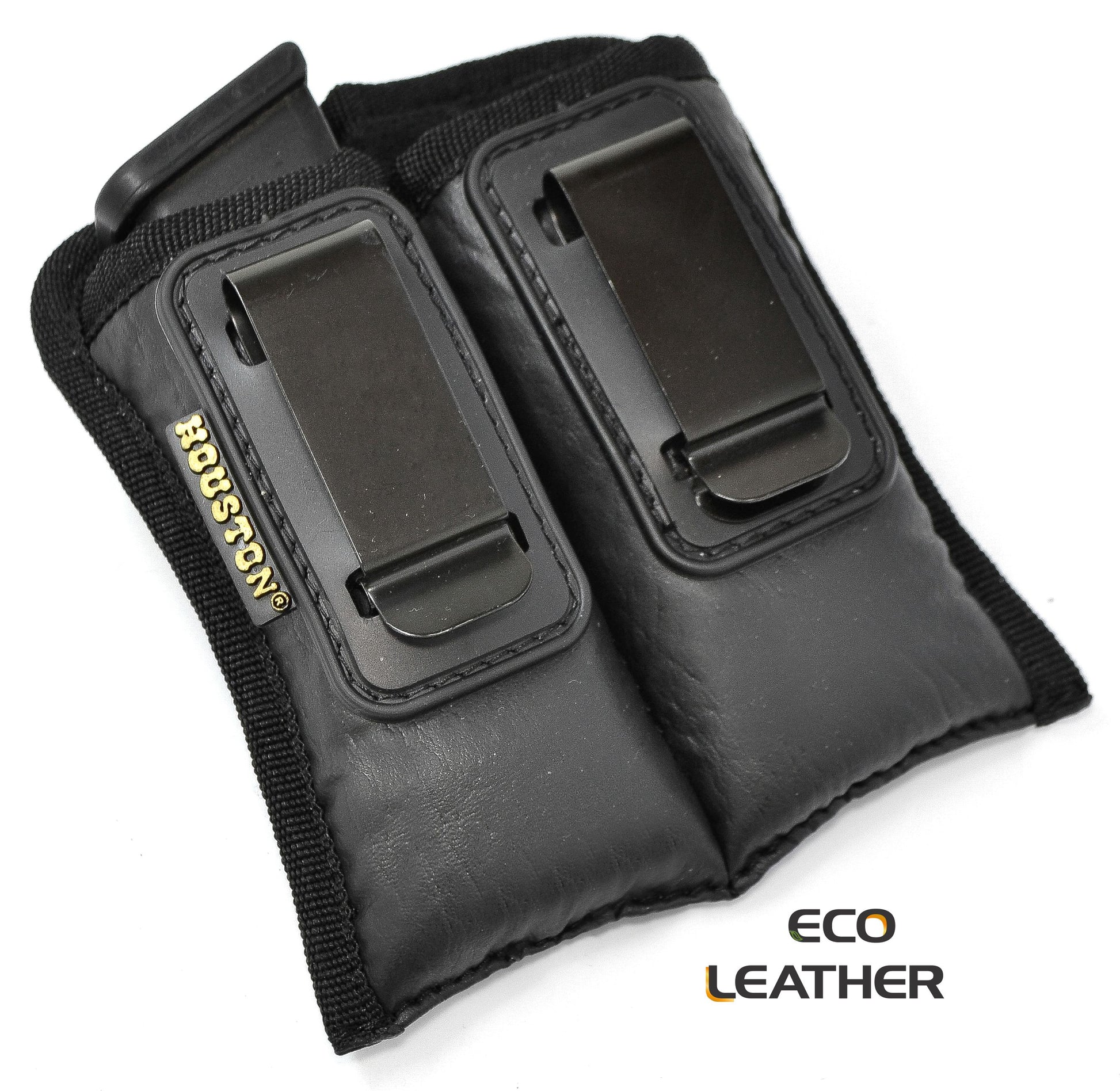 ECO-LEATHER- IWH Dual Clip w/ Mag Holder - Holster – Houston Gun Holsters,  LLC