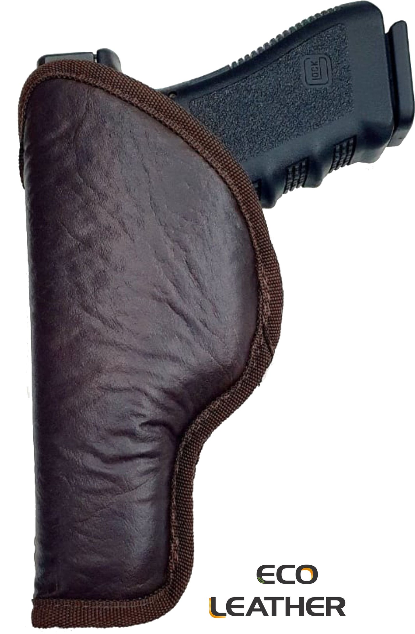 ECO- LEATHER Brown Holster IWB with metal clip